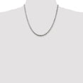 thumbnail image 5 of 925 Sterling Silver Diamond Cut 4.25mm Solid Rope Chain w/ Lobster Clasp - 20", 5 of 5
