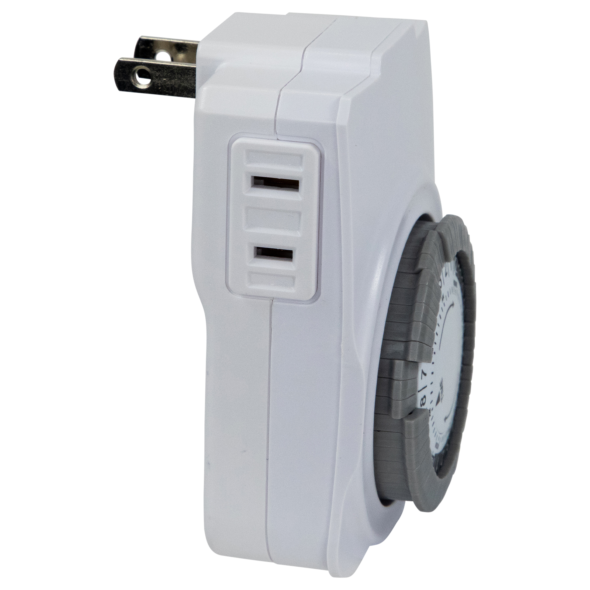 Northlight 24-Hour Electronic Mechanical Countdown Timer - 3.5" - White