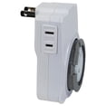 thumbnail image 4 of Northlight 24-Hour Electronic Mechanical Countdown Timer - 3.5" - White, 4 of 6