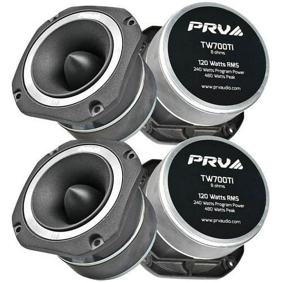 PRV 4" Pro Audio Super Tweeters 120 Watts RMS Power 8 Ohm TW700Ti 4 Pack