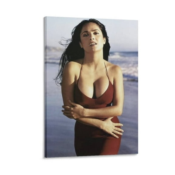 Salma Hayek Hot Girl Sexy Poster (36) Picture Print Wall Art Poster Painting Canvas Posters Artworks Gift Room Aesthetic 16x24inch(40x60cm)