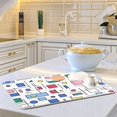 thumbnail image 6 of Yayeee Dish Drying Mat for Kitchen Counter 16"x18" Microfiber Absorbent Pad, Colorful Cartoon Graphic, 6 of 7