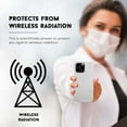 thumbnail image 6 of RadEnergy iPhone 13 Mini Case, EMF Protection Shungite Liquid Silicone Phone Case, Beige, 6 of 10