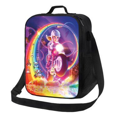 The Super Princess Peach Lunch Bag Large Capacity Lunch Box Reusable Portable Lunchbox Insulated Tote Bag Cooler For Office Work Picnic