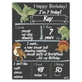 thumbnail image 2 of Cohas Dinosaur Theme Birthday Milestone Chalkboard, 15 by 20 inches, No Marker, 2 of 8