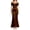 Coffee, variant on Formal Dress Women's Satin Twist Off Shoulder Mermaid Maxi Gown Solid Ruched Waist Evening Party Gown for Wedding Guest Prom Bridesmaid