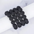 thumbnail image 2 of 400pcs 10mm Natural Lava Beads Black Chakra Bead Strand Dyed Round Gemstone Loose Beads Energy Healing Beads for Jewelry Making, 2 of 6
