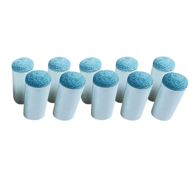 heritaly 10 Pcs Embouts de Queue de Billard Légers Embouts de Queue de Billard Portables Bleus 12mm