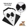 thumbnail image 2 of Bandana para perro Yuyangstore esmoquin con pajarita Formal triángulo Negro, 2 of 8