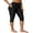 Black-with pockets, variant on Charmo Women Swim Pants High Waisted Swim Capris Swimming Shorts Swimming Leggings