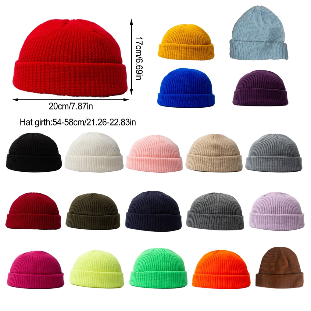 帽子 Y.A.R.N knit hat VONKY Winter Knitted Yarn Hat DIY Unisex Fashion Outdoor Short