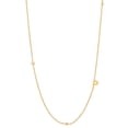 thumbnail image 1 of Collar con letras para mujer, plata de ley S925, cadena de clavícula lisa, joyería de moda con temperamento, 1 of 6