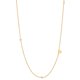 thumbnail image 1 of Collar con letras para mujer, plata de ley S925, cadena de clavícula lisa, joyería de moda con temperamento, 1 of 6