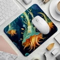 thumbnail image 2 of Sea Slug Square Non-Slip Rubber Bottom Printed Desk Mat Mouse Mat Gaming Mousepad Desk Pad - 8.3x9.8 Inch, Suitable for Office and Gaming, 2 of 6