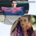 thumbnail image 5 of Uorisanigo Car Seat Towel Cover Fashion Auto Interior Automotive Sunset Palm Tree Front Seat Sweating Cover from Sweat Food Dirt Universal Fit for Vehicles,Cars,Suvs,Vans,Sedans, 5 of 8