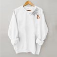 thumbnail image 4 of Halloween Sweatshirts for Women Halloween Costumes for Women Halloween Tops for Women Pullover Sweaters Crew Neck Sweatshirts Women Oversized Sweatshirt for Women Fun Sweaters for Women, 4 of 4