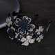 thumbnail image 4 of Diademas para mujer, diadema cuadrada con flores de cristal, accesorio para el cabello con cristales brillantes, pinza para el cabello., 4 of 4