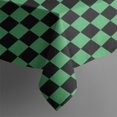 thumbnail image 4 of Green and Black Checkerboard Pattern Rectangle Tablecloth 60"x102",Waterproof Polyester Rectangle Table Cloth, Wipeable Spillproof Polyester Tablecloth for Dining, Camping, Indoor and Outdoor, 4 of 6