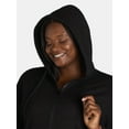 thumbnail image 4 of Terra & Sky Women’s Plus Zip Hoodie, Sizes 1X-4X, 4 of 4