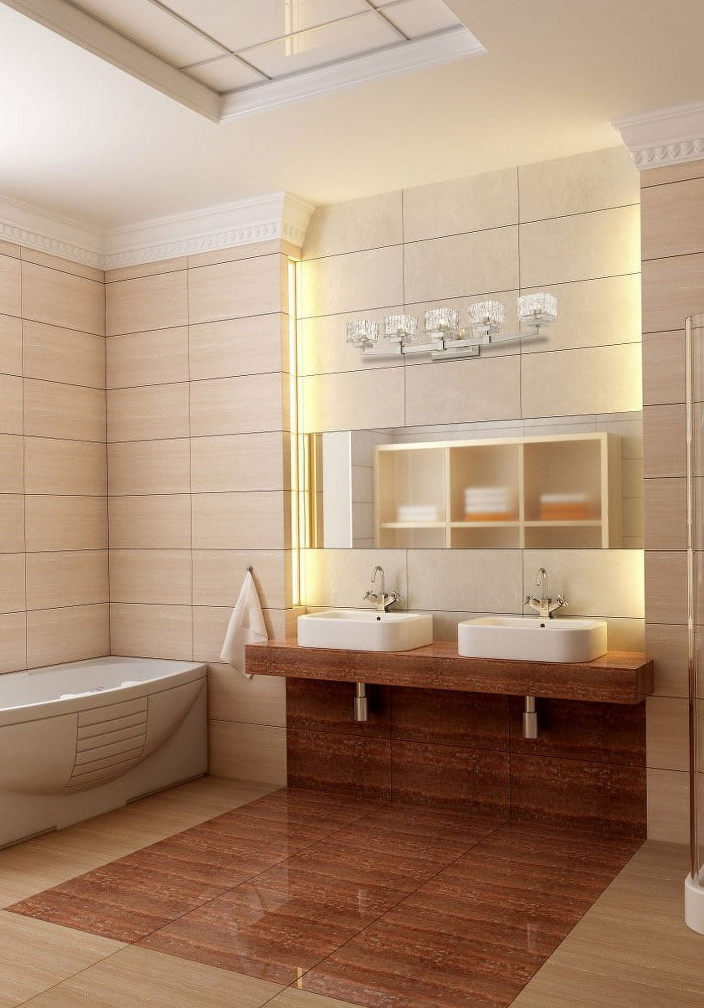 ★USAプールバーライト　LITE★ 36 Inch 65W 5 Led Bath Vanity-Chrome Finish Z-Lite 1927-2V-Ch-Led
