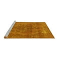 thumbnail image 2 of Ahgly Company Machine Washable Indoor Square Oriental Yellow Industrial Area Rugs, 6' Square, 2 of 4
