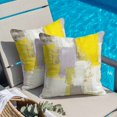 thumbnail image 6 of Yellow Grey Abstract Throw Pillow Cover Modern Graffiti Cotton Linen Cushion Cover Throw Pillow Case with Invisible Zipper for Couch Sofa Bed Chair Car 16x16 Inch, 6 of 14