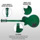 thumbnail image 2 of Guitarra eléctrica LyxPro SB Series LP Style 39" Verde, 2 of 6