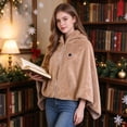 thumbnail image 5 of Heated Shawl Wraps for Women, USB Wearable Heated Blanket Shawl, Polyester Heated Cape for Home and Office, 1PC, 5 of 7