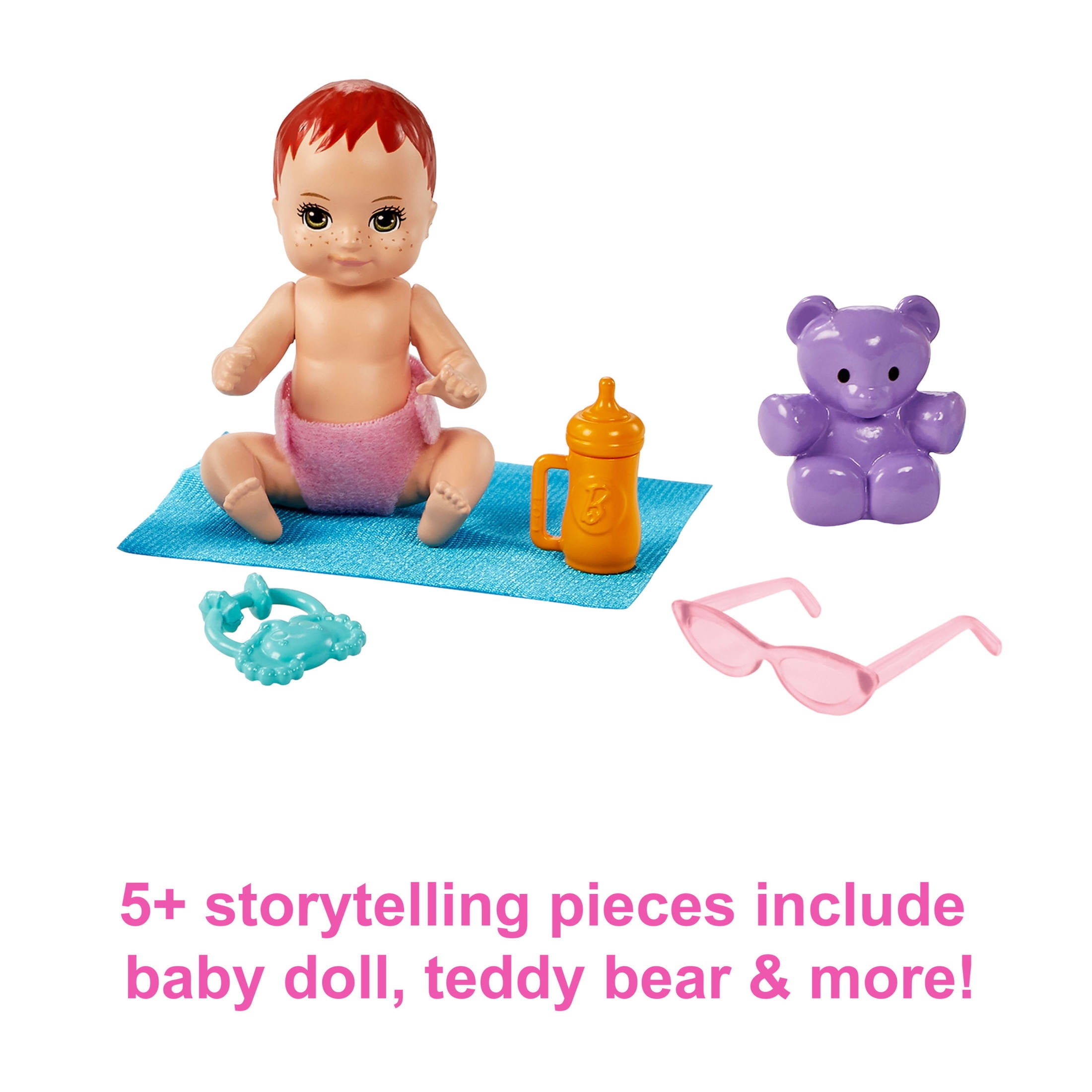 Barbie Skipper Babysitters Inc. Doll & Stroller Playset, for 3 Years & Up, Multicolor
