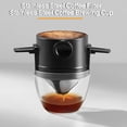 thumbnail image 3 of Sunjoy Tech Coffee Filter Cup Reusable Portable Stainless Steel Food Grade High Temperature Resistant Anti-clog Good Filter Effect Coffee Filter Drip Mug Coffee Dripper, 3 of 8