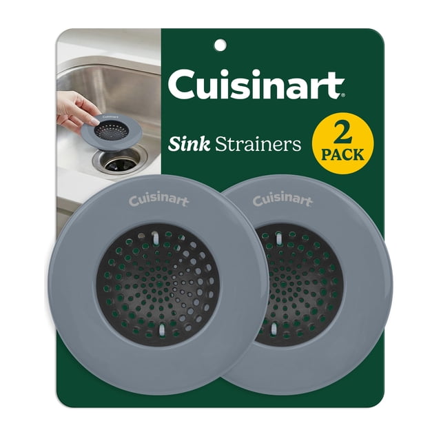 Coladores para fregadero Best Brands, paquete de 2, acero inoxidable, 11 cm