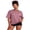 Coral Red, variant on LMLYSoH Women's Summer T-Shirt Casual Loose Fit Stylish Striped Crew Neck Short Sleeve Drop Shoulder Tops
