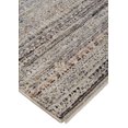 thumbnail image 5 of HomeRoots 512488 7 x 10 ft. Ivory Gray & Black Abstract Distressed Rectangle Area Rug with Fringe, 5 of 5