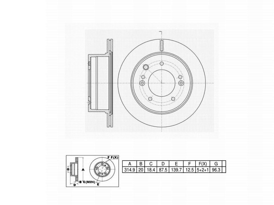 Winstop Brake Kits, Rear WSK544, Kia Sorento 2006-2003