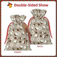 thumbnail image 2 of Honeii Cotton Tree Print Small Burlap Bags,Christmas Drawstring Treat Bags Gift Bags Reusable Candy Goodie Wrapping Bags for Holiday Party Favors Supplies -Medium, 2 of 9