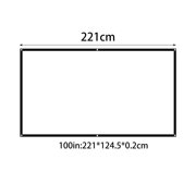 Projector Screen Projection Curtain White 3D Film Portable Projector Screen Curtain ,Wrinkle-Free Projector Screen
