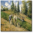 thumbnail image 1 of Cuadro Canva Listo Para Colgar Tipo Galería La Cosecha Pontoise By Camile Pissarro 80X80 cm, 1 of 4