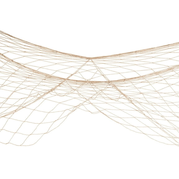 Beistle Natural White Cotton String Novelty Nautical Fish Netting Under The Sea Luau Party Supplies, 4' x 12'