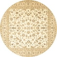 thumbnail image 1 of Ahgly Company Indoor Round Persian Brown Traditional Area Rugs, 7' Round, 1 of 4