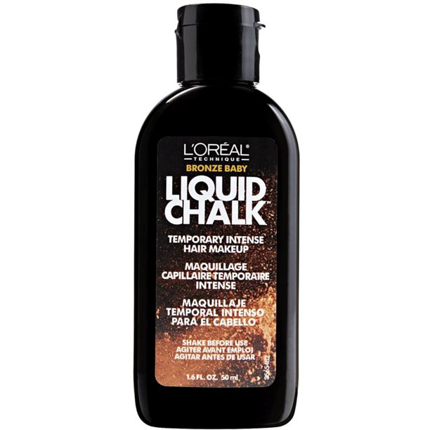 L'Oreal Liquid Chalk Temporary Hair Makeup, Bronze Baby 1.6 oz