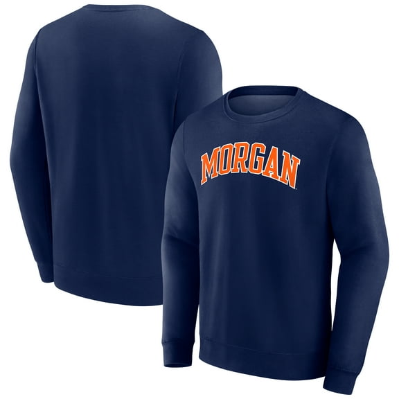 Men's Navy Morgan State Bears Short Name Fleece Pullover Sweatshirt