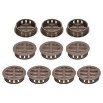 Uxcell 10Pcs 35mm/1.4in Air Vents Round Soffit Vents, Brown Soffit Vent Cover for Bathroom