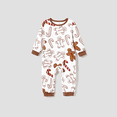 thumbnail image 3 of PatPat Christmas Family Matching Letter and Gingerbread Man Print Long-sleeve Pajamas Sets (Flame Resistant), 3 of 9
