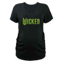 Women's Wicked Bold Green Logo Maternity Graphic T-Shirt