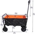 thumbnail image 4 of Collapsible Folding Wagon Cart for Garden, Shopping, Beach, and Camping - Portable Outdoor Utility Wagon Trolley with Storage, 4 of 7