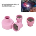 thumbnail image 4 of Kit de copa TIG de cerámica 4 piezas Copa de soldadura TIG de cerámica Ahorro de mano de obra Fuerte orificio central de 24 mm Salida de gas uniforme Portátil Fácil de ANGGREK Otros, 4 of 8