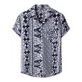 thumbnail image 2 of ALLLIST Shirts for Men Short Sleeve Hawaiian Collared Button Down Shirts Casual Mens Clothes, 2 of 4