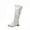 White Knee High Boots, variant on hopeusnice Women's Knee High Boots Fuzzy Fleece Lined Winter Warm Boots Comfortable Fashion Boots Low Heel Buckle Zipper Boots Black 40