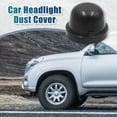 thumbnail image 2 of Unique Bargains 2pcs 70mm Black Rubber Waterproof Car Headlight Dust Cover Seal Cap Housing, 2 of 4