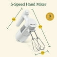 thumbnail image 5 of Cuisinart 5 Speed Hand Mixer, HM-150, White, 5 of 7